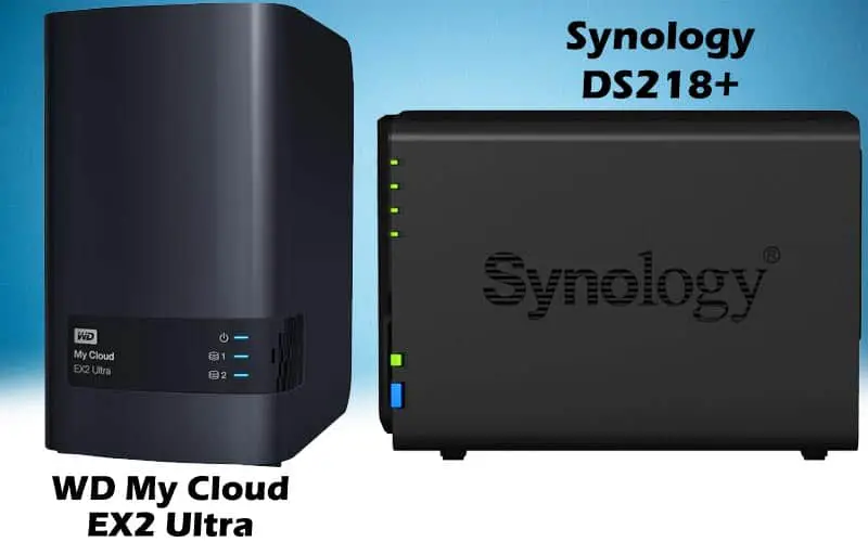 WD My Cloud EX2 Ultra vs Synology DS218 Plus