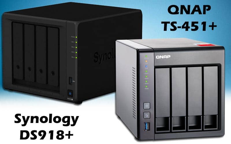 Synology DS918plus vs QNAP TS-451plus