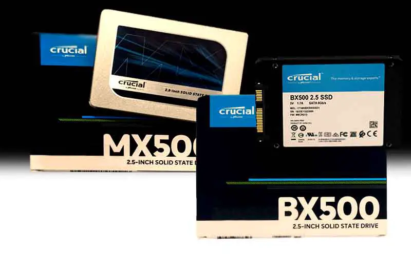 Crucial MX500 VS Crucial BX500